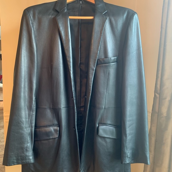 INC VINTAGE LEATHER JACKET - Picture 1 of 6